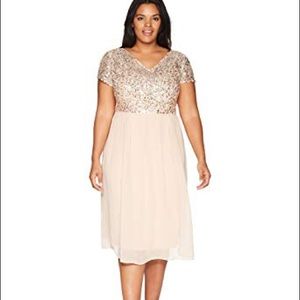 NWT Adrianna Papell Formal Tea Length Dress